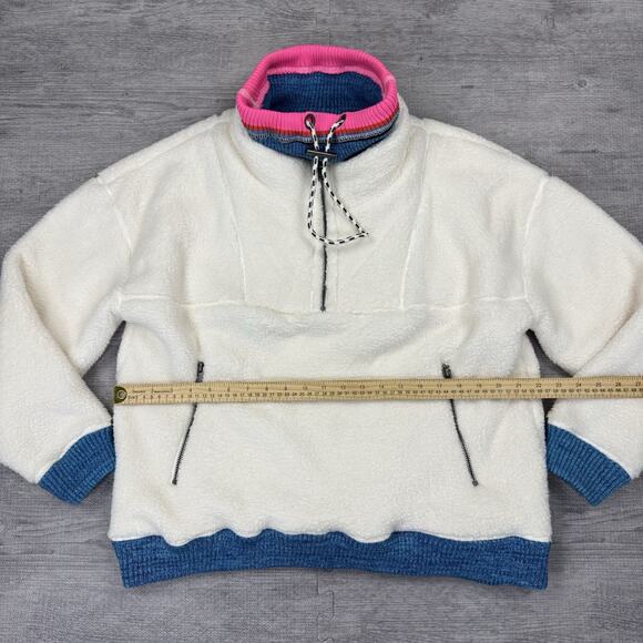 Free People FP Movement Over the Rainbow Sherpa Fleece Women’s Size M $198 White - Picture 3 of 13